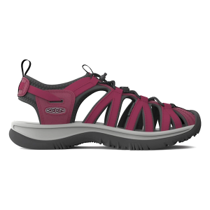 Women's KEEN Whisper Closed Toe Sandals 8.5 Beaujolais/Black