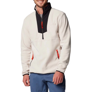 Men's Columbia Sequoia Grove Fleece 1/2 Zip Pullover Medium Dark Stone/Black
