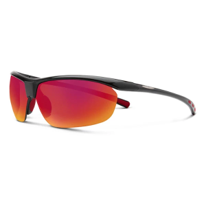 Men's Suncloud Zephyr Polarized Sunglasses Black/Polarized Red Mirror