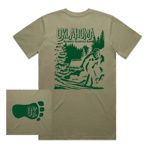 Homeplace Apparel Oklahoma Bigfoot T-Shirt XLarge Pine