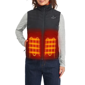 Women's Ororo Heated Lightweight Down Vest XLarge Black