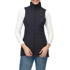 Women's Ororo Tribeca 4-Zone Heated Long Vest 2XLarge Black
