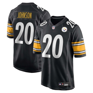 Pittsburgh Steelers Kaleb Johnson #20 Nike Game Jersey Large Black