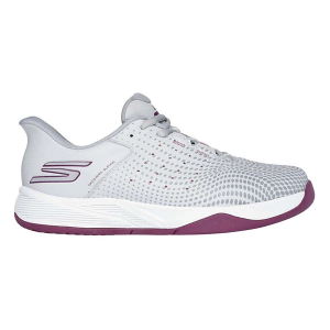 Women's Skechers Viper Court Reload Pickleball Shoes sneakers-athletic-shoes 7.5 Regular Gray/Purple