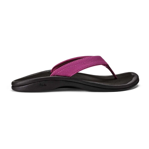 Women's OluKai Ohana Flip Flop Sandals 7 Orchid/Black