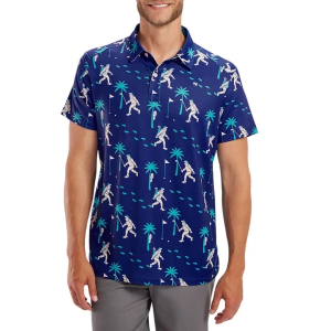 Men's Tipsy Elves Bigfoot Bogey Golf Polo 2XLarge Navy