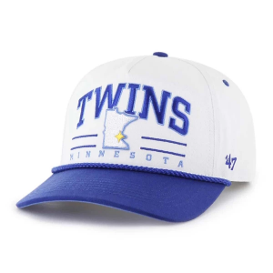 Minnesota Twins 47 Brand City Connect Roscoe Adjustable Hat One Size White