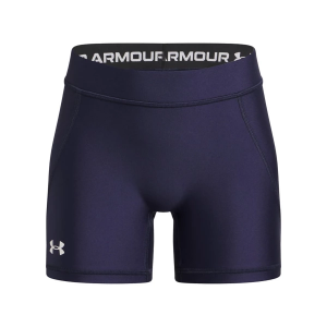 Girls' Under Armour Team Shorty Shorts Medium Midnight Navy / White