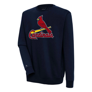St. Louis Cardinals Antigua Chenille Victory Crew 3XLarge Navy