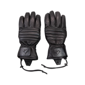 Men's Obermeyer Leather Gloves Medium Black