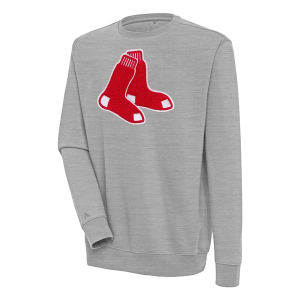 Boston Red Sox Antigua Chenille Victory Crew Small Grey Heather