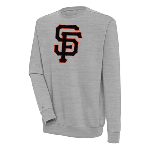 San Francisco Giants Antigua Chenille Victory Crew Small Grey Heather