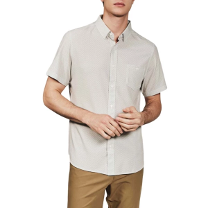 Men's 7 Diamonds Bosworth Button Up Shirt Medium Tan