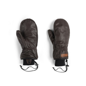Men's Obermeyer Leather Mittens Large Espresso