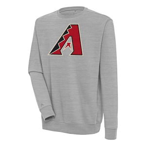 Arizona Diamondbacks Antigua Big Logo Victory Crew Small Grey Heather