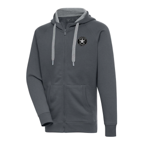 Houston Astros Antigua Brushed Metallic Victory Full Zip 4XLarge Charcoal