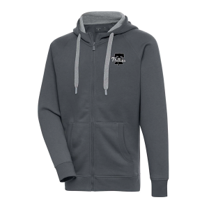 Philadelphia Phillies Antigua Brushed Metallic Victory Full Zip 4XLarge Charcoal