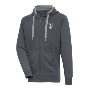San Francisco Giants Antigua Brushed Metallic Victory Full Zip 4XLarge Charcoal