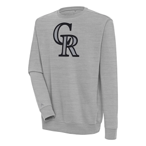 Colorado Rockies Antigua Victory Crew Small Grey Heather