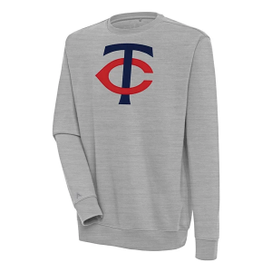 Minnesota Twins Antigua Victory Crew Small Grey Heather