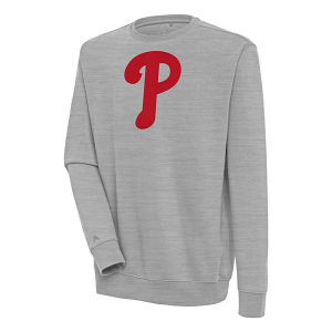 Philadelphia Phillies Antigua Victory Crew Small Grey Heather