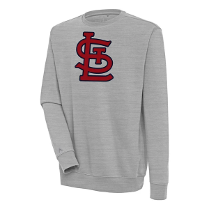 St. Louis Cardinals Antigua Victory Crew Small Grey Heather