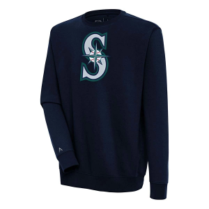 Seattle Mariners Antigua Victory Crew Small Navy