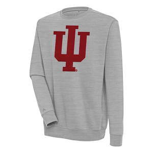 Indiana Hoosiers Antigua Crew Small Grey Heather