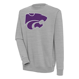 Kansas State Wildcats Antigua Crew Small Grey Heather