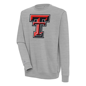 Texas Tech Red Raiders Antigua Crew Small Grey Heather