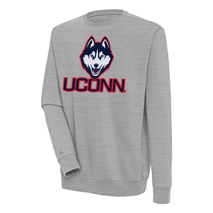 Connecticut Huskies Antigua Crew Small Grey Heather