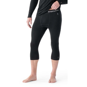 Men's Smartwool Classic All-Season Merino Base Layer 3/4 Bottom Base Layer Medium Black