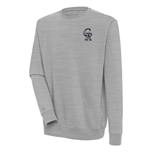 Colorado Rockies Antigua Victory Crew Small Grey Heather