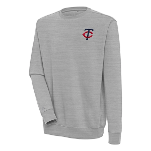 Minnesota Twins Antigua Victory Crew Small Grey Heather