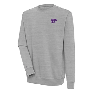 Kansas State Wildcats Antigua Crew Small Grey Heather