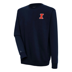 Illinois Fighting Illini Antigua Crew 2XLarge Navy