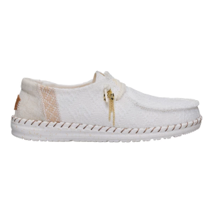 Women's HEYDUDE Wendy Boho Knit Loafers Regular 8 White