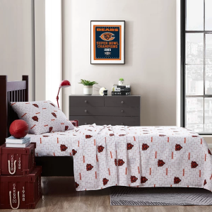 Logo Brands Chicago Bears Scatter Bedding Sheet Set Twin