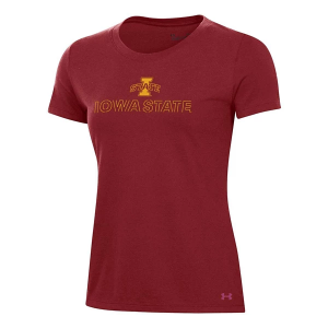 Iowa State Cyclones Under Armour Women's Reigning T-Shirt 2XLarge Cardinal
