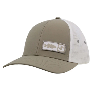 Striker Pier Adjustable Hat S/M Khaki/White
