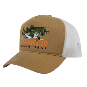 Striker Big Bubba Trucker Adjustable Hat One Size Gold/White