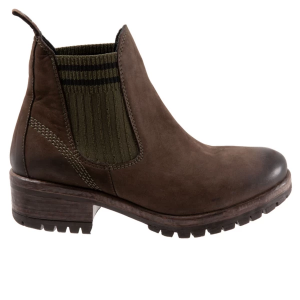 Women's Bueno Florida Chelsea Boots 39 Brown Nubuck Knit