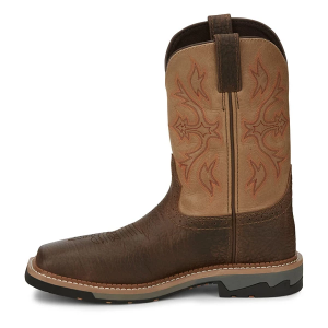 Men's Justin Brands Bolt 11" Composite Toe Work Boots Outdoor 13 Buff