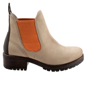 Women's Bueno Florida Chelsea Boots 41 Beige Nubuck/ Orange
