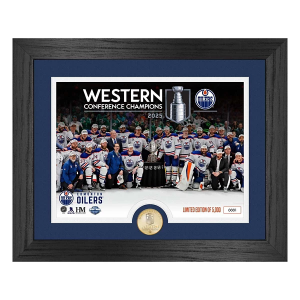Highland Mint Edmonton Oilers 2025 NHL Western Conference Champions Celebration Photo Mint