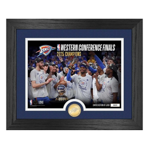 Highland Mint Oklahoma City Thunder 2025 NBA Western Conference Champions Celebration Photo Mint