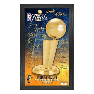 Highland Mint Indiana Pacers 2025 NBA Eastern Conference Champions Signature Trophy Frame