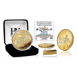 Highland Mint Oklahoma City Thunder VS Indiana Pacers 2025 NBA Finals Dueling Gold Coin