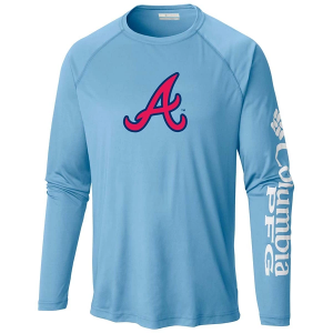 Atlanta Braves Terminal Tackle Decorated Long Sleeve Performance Small Blue