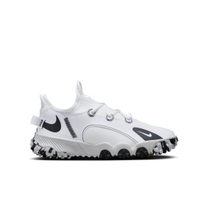 Kids' Nike Future Field Molded Football Cleats Big 1.5 White/Black/Volt